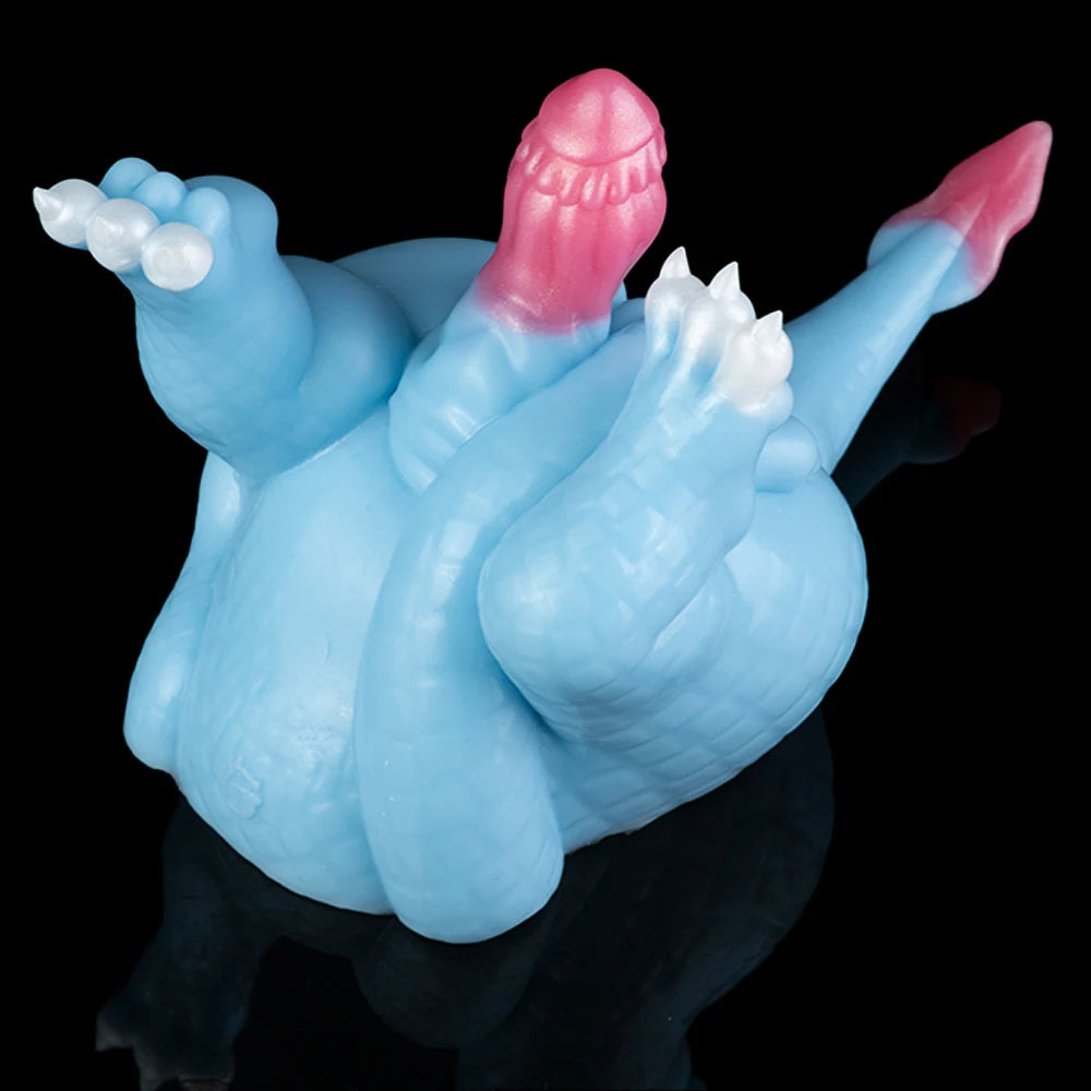 Dragon Valley Fantasy Stroker Azure Dragon Pussy Dual-channel Silicone Masturbation Cup Male Masturbator Adult Sex Toy Wholesale