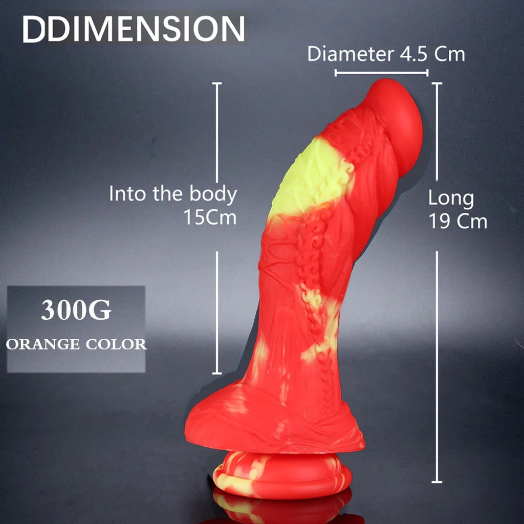 S/M Sizes Monster Dragon Dildo Suction Cup Animal Dildos Masturbator for Women Prefect Thick Anal Butt Plug Sex Toys for Couples