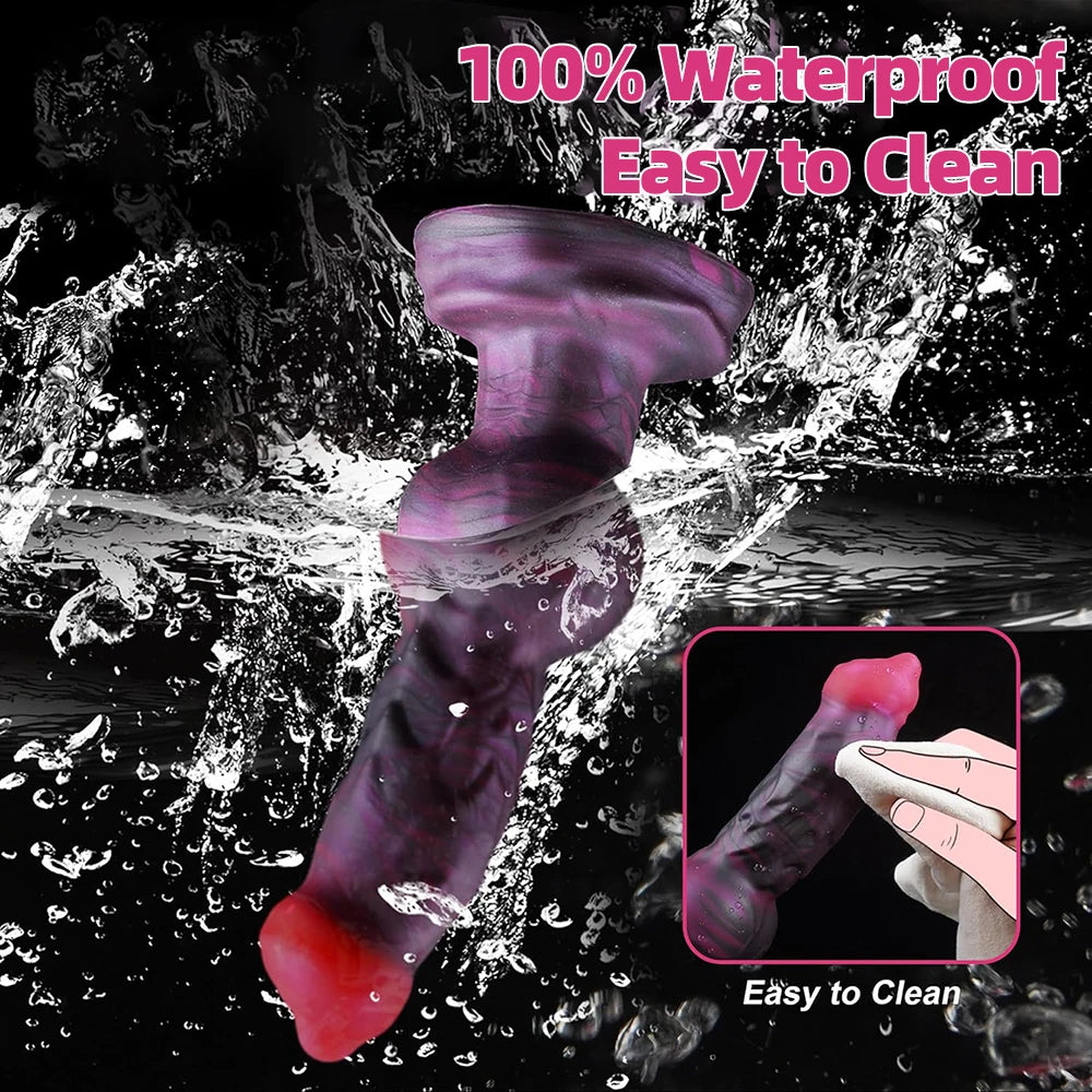 Dog Knot Dildo Anal Butt Plug Large Thick Penis Liquid Silicone Dick Women Men G Spot Prostate Stimulate Adult Foreplay Products