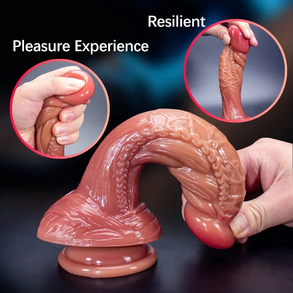 S/M Sizes Monster Dragon Dildo Suction Cup Animal Dildos Masturbator for Women Prefect Thick Anal Butt Plug Sex Toys for Couples