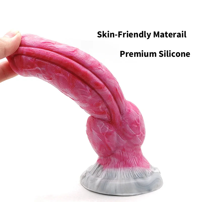 YOCY Curved  Knot Dildo Gory Monster Silicone Fantasy Anal Plug Prostate G-Spot Vaginal Massager Sex Toy For Women Men